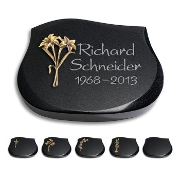 Cassiopeia/Indisch Black mit Bronze-Ornament